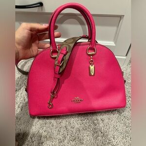 Katy Satchel With Signature Canvas Detail